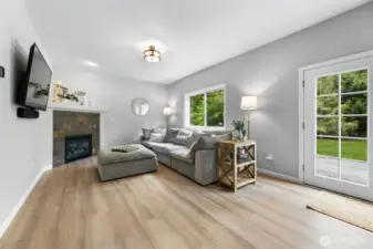 Cozy Family Room with Fireplace