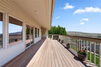 Spacious deck
