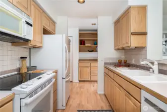 Functional open kitchen area
