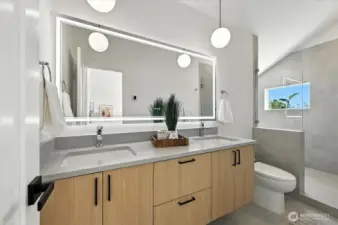 Primary Bath with double sinks