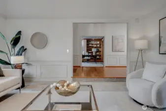 Living room off ent entry