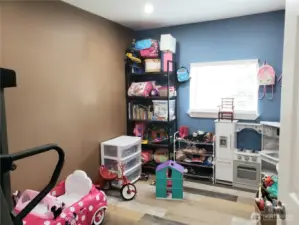 Large Third Bedroom with New Paint, Trim, LED Lighting and Vinyl Plank Flooring.