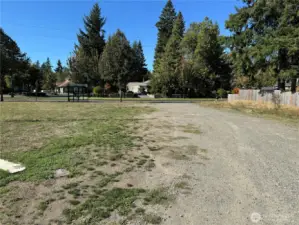 Rear of property--- Littlerock Rd in the background