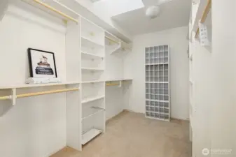 Primary closet.