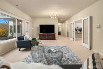 Lower level Rec Room.