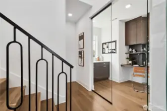 1st level office space. Model Home pictures for illustration only. Colors and features may vary