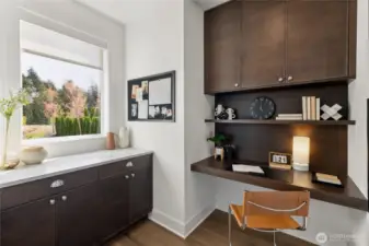 1st level office space. Model Home pictures for illustration only. Colors and features may vary