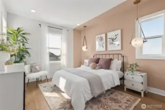 2nd Level Guest Suite.  Model Home pictures for illustration only. Colors and features may vary