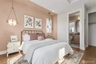 Another view of 2nd level guest suite. Model Home pictures for illustration only. Colors and features may vary