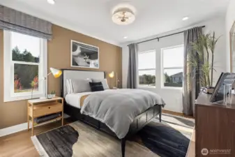 Secondary Bedroom.  Model Home pictures for illustration only. Colors and features may vary