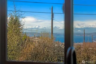 Sound and mountain views