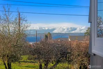 Sound and mountain views