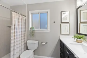 Updated primary bathroom