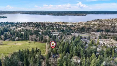 Flanked by an expansive park with direct access. Enjoy long walks with Rover.