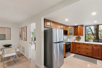 The kitchen has a brand-new stainless-steel dishwasher, new stainless range/oven, a newer LG microwave hood and stainless-steel refrigerator.