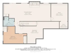 Lower level floorplan