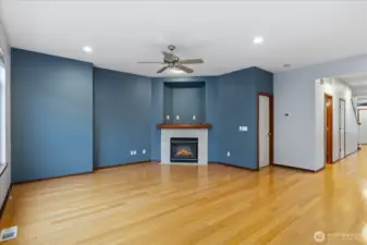Living Room with Gas Fireplace