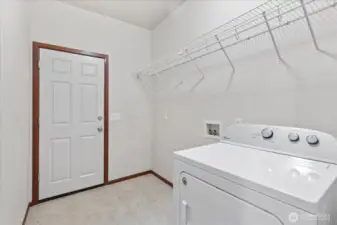 Main floor Utility Room/Garage Access