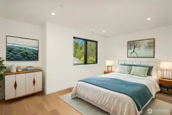 One of three additional upstairs bedrooms.