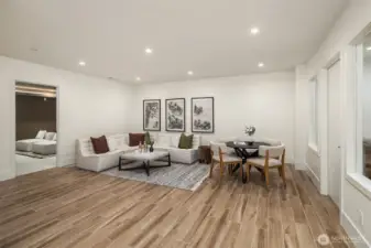 The lower level is an entertainer's dream!