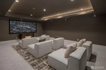Dedicated theater room.