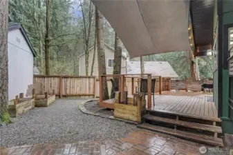 View of your deck from the yard.