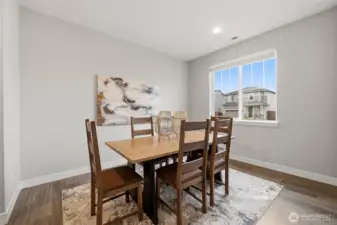 Dining area right off the kitchen