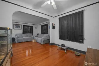 The floors have AI editing to show if refinished