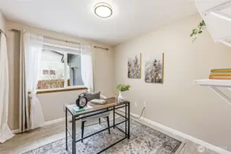 The 2nd bedroom is shown as an office.