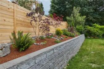 As these gardens mature in your terraced yard, you can add your own touches, or just enjoy all of the love the sellers put into this landscaping.