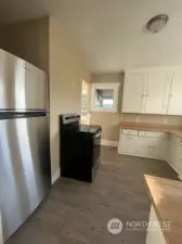 Kitchen, new stainless-steel appliances