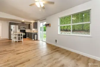 Family room could be made into a 4th bedroom or use it for a gigantic dining room.