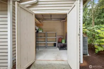 Quality shed attached to the house.