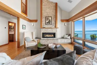 Soaring ceilings, large, voluminous spaces, refinished hardwoods throughout.