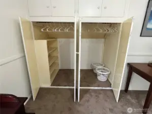 2nd Primary closet and built in storage.