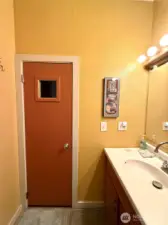 Door to the Sauna