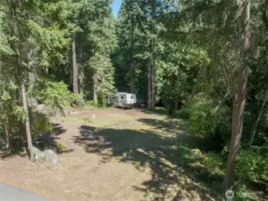 Building site with water, power and septic system installed.