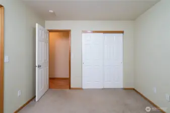 2nd Bedroom w/door to Guest Bathroom