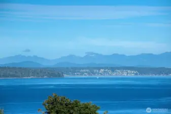 Fabulous views of Puget Sound, the Olympics, and Blake Island.