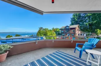 What a wonderful spot to enjoy the view any time of day.