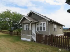 Great fencing throughout the 5 acres.  Home is in good conditions and sturdy on a good foundation. Great character!