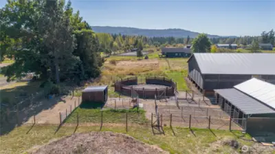 East side of the paddocks with a little round pen for training.