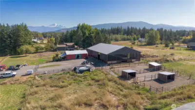 View from the west of the property.