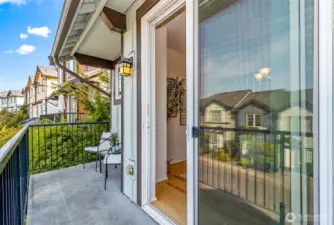 Deck off dining room.
