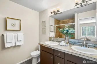 Primary bathroom.