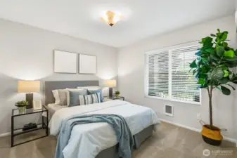 Lower level 3rd bedrom. With private bathroom.