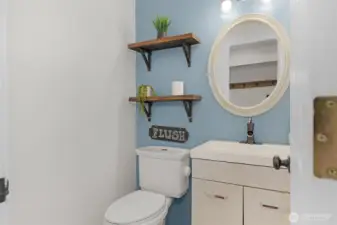 Main floor half bath