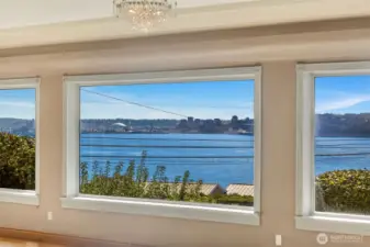 Views from every window in the living area