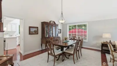 A closer look at the dining room.