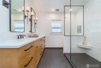 Primary bath on the Main Floor